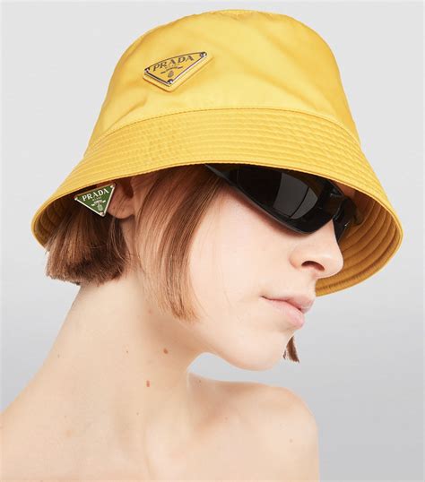 prada bucket nylon hat